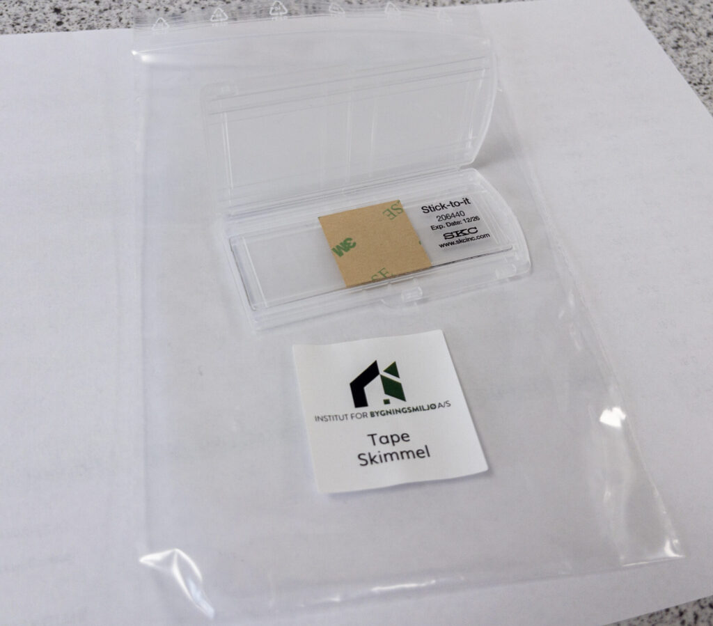 Tapeaftryk Tapeaftryk til prøvetagning for skimmel